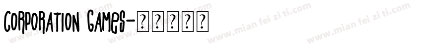 Corporation Games字体转换